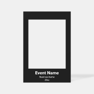 Business Event Name Year (Date) Black Selfie Frame