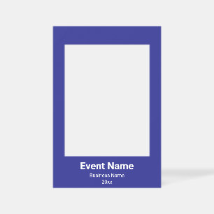 Business Event Name Year (Date) Blue Selfie Frame