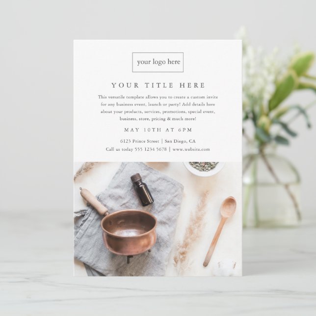 Business Event Promo Minimalist Professional Photo (Standing Front)