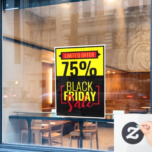 Business Event Store Discount Black Friday  Window Cling