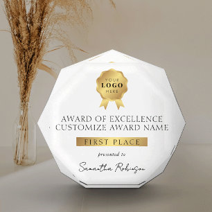 Business Faux Gold Corporate Achievement Winner Acrylic Award
