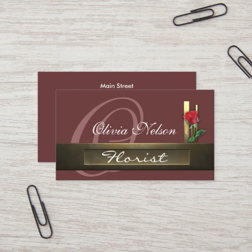 Customizable business_florist business card template