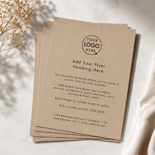 Business Flyer   Rustic Kraft Branded Ad Flyers