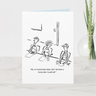 Business funny joke card