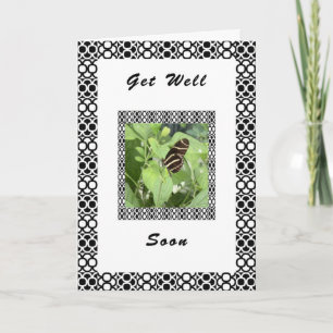 Business Get Well from All of Us, Butterfly Card