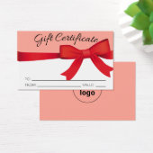 business gift certificate (Desk)