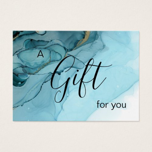 Business Gift Certificate Abstract Blue