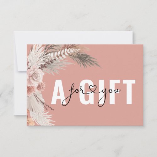 BUSINESS GIFT CERTIFICATE  BOHO