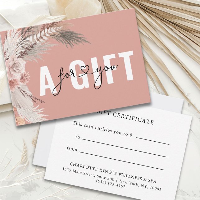 BUSINESS GIFT CERTIFICATE | BOHO (BUSINESS GIFT CERTIFICATE | BOHO)