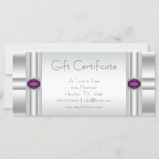 Business Gift Certificate Gift Cards