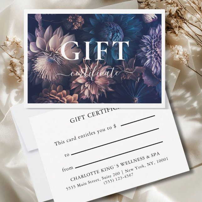 BUSINESS GIFT CERTIFICATE | Modern | Floral |  (BUSINESS GIFT CERTIFICATE | Modern | Floral |)