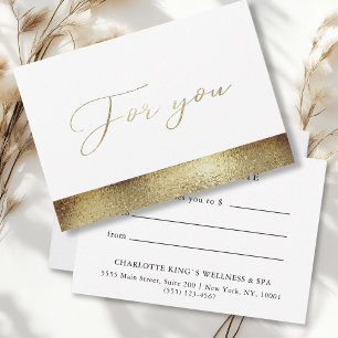 BUSINESS GIFT CERTIFICATE   Modern Gold