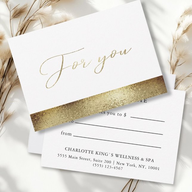 BUSINESS GIFT CERTIFICATE | Modern Gold (BUSINESS GRANT CERTIFICATE | Modern gold)