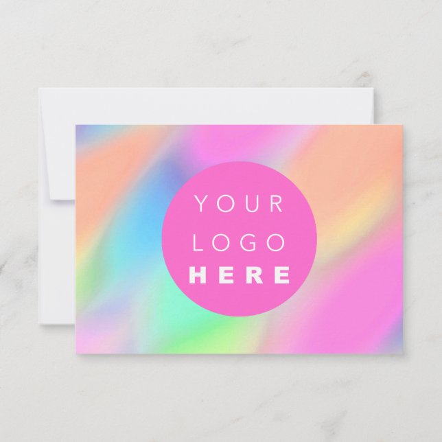 Business Gift Certificate Modern Social Logo QR  (Back)