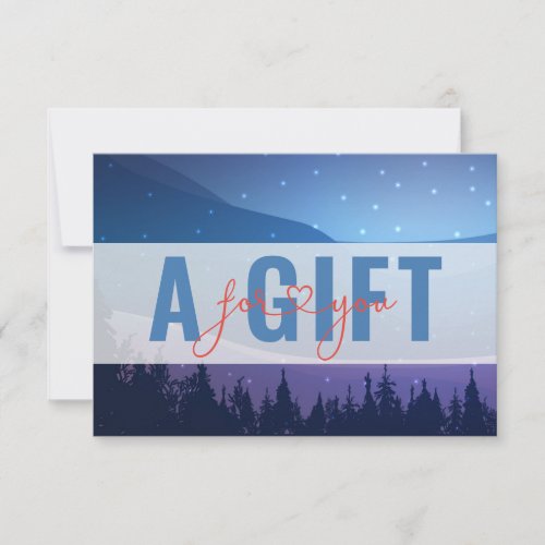 BUSINESS GIFT CERTIFICATE  Winter Snow Landscape