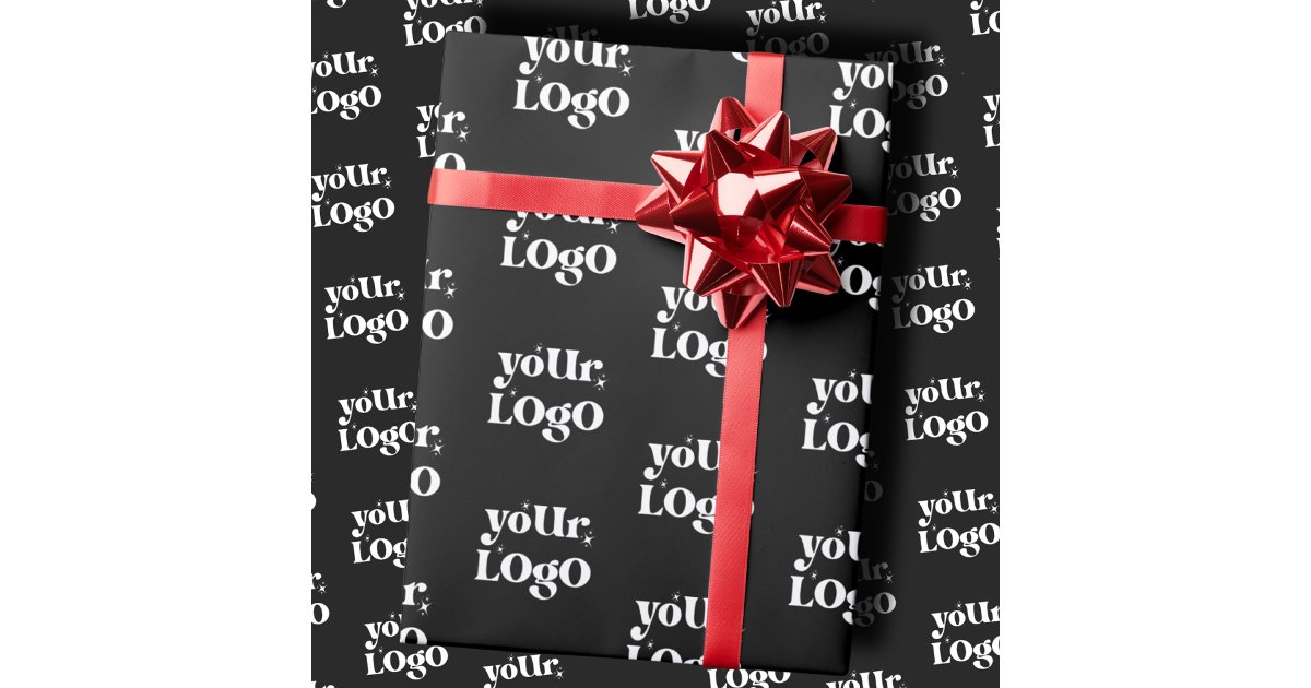 Business Gift Wrap, Custom Logo Branded Company Wrapping Paper | Zazzle