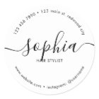 Business Girly Calligraphy White