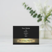 Business Gold Business Card (Standing Front)