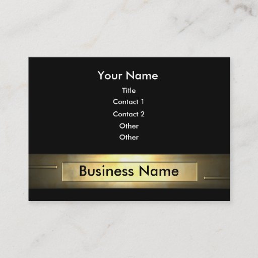 Customizable business_gold business card