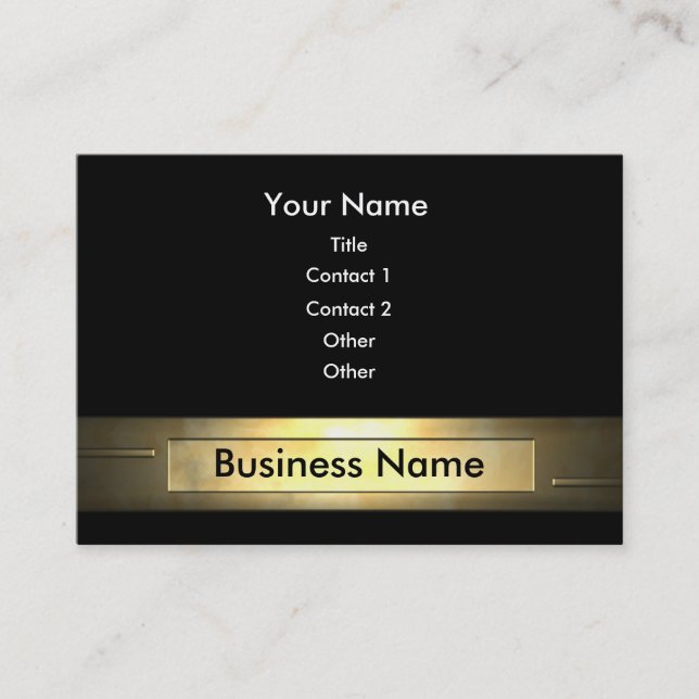 Business Gold Business Card (Front)