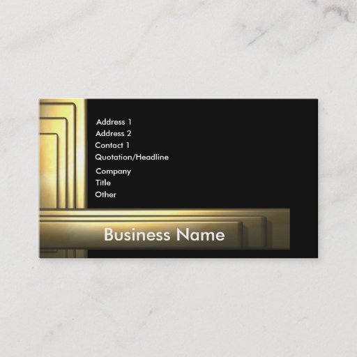 Customizable business_gold business card