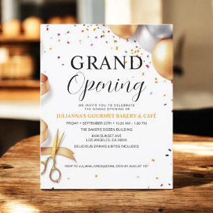 Business Grand Opening Balloons & Ribbon Cutting  Flyer