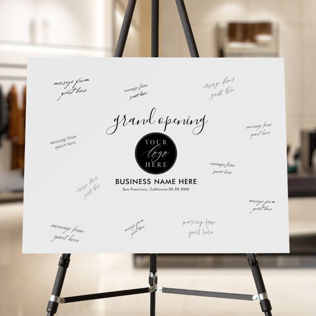 Business Grand Opening Event Guest Signature Foam Board (Creator Uploaded)