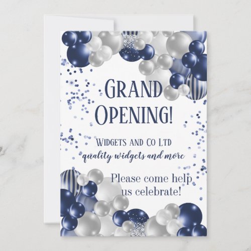 Business Grand Opening Launch Invitation