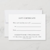 BUSINESS GRANT CERTIFICATE | Modern silver (Back)