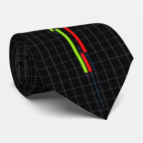 Business graph on stock market  neck tie