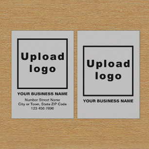 Business Gray Enclosure Card