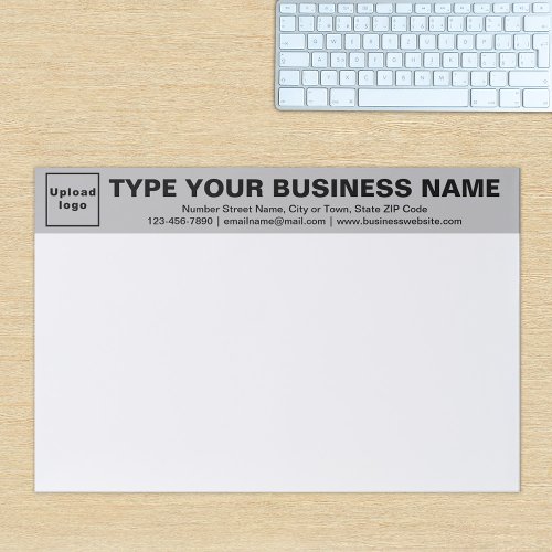 Business Gray Heading Large Tearaway Paper Pad