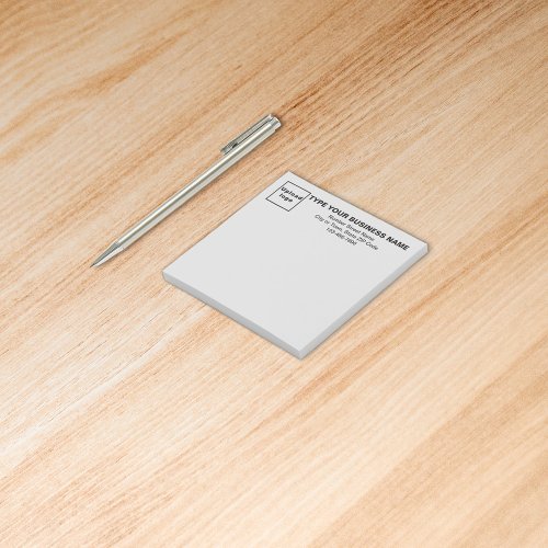 Business Gray Square post it note