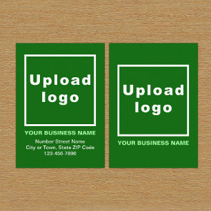 Business Green Enclosure Card