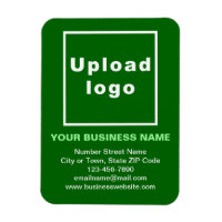 Business Green Flexible Photo Magnet