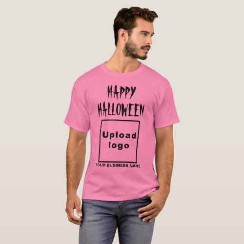 Business Halloween Greeting on Pink T_Shirt