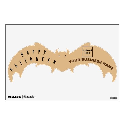Business Halloween Light Brown Bat Shape Wall Decal