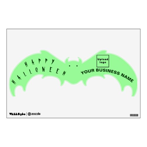 Business Halloween Light Green Bat Shape Wall Decal