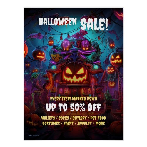 Business Halloween Party Sale Promotional 2 Poster