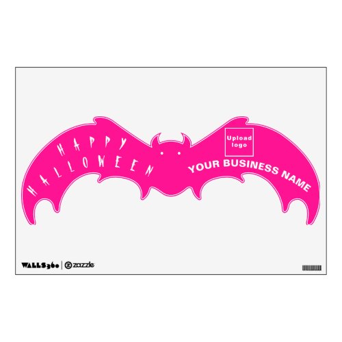 Business Halloween Pink Bat Shape Wall Decal