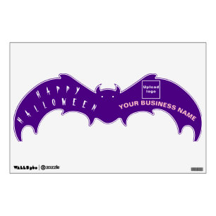 Business Halloween Purple Bat Shape Wall Decal