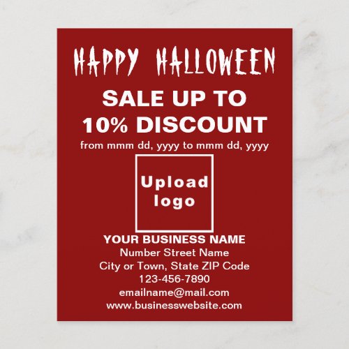 Business Halloween Sale on Red Flyer