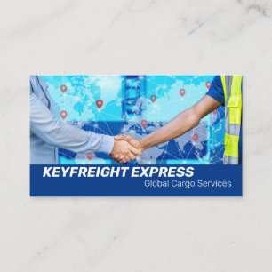 Business Handshake   Shipping Container Site Business Card