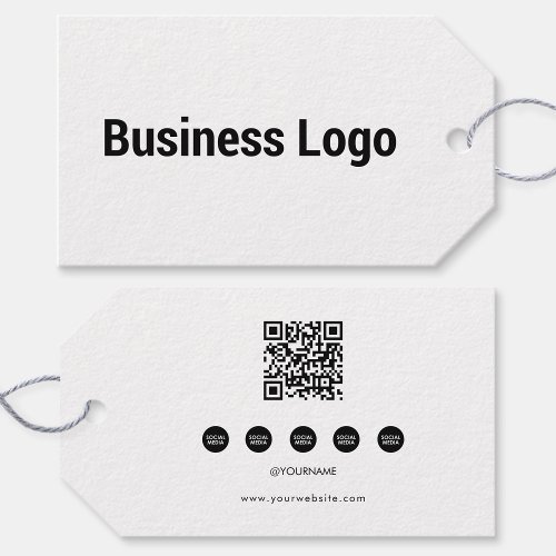 Business Hang Tag Clothing Swing Tags QR Code