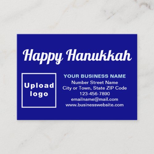 Business Hanukkah Greeting on Blue Enclosure Card