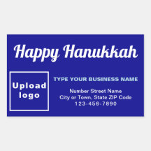 Business Hanukkah Greeting on Blue