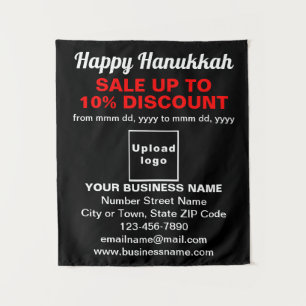 Business Hanukkah Sale on Black Tapestry