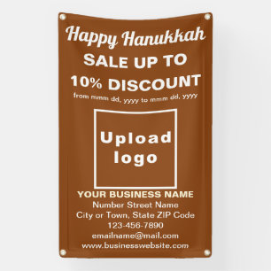 Business Hanukkah Sale on Brown Banner
