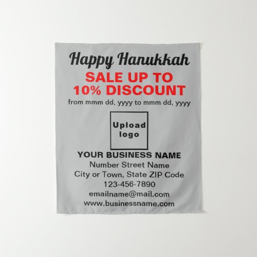 Business Hanukkah Sale on Gray Tapestry