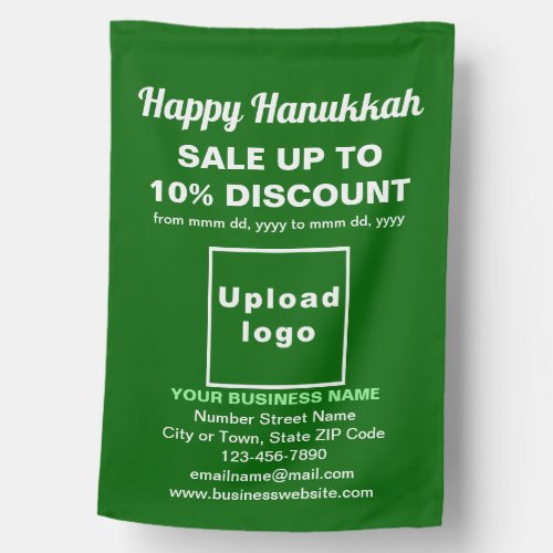 Business Hanukkah Sale on Green Flag